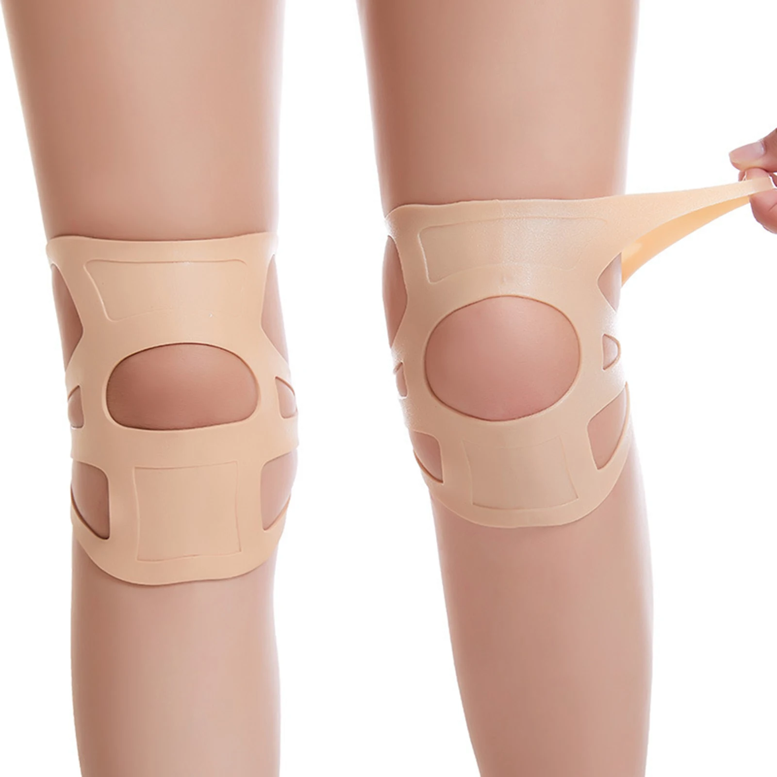 

1pcs Breathable Knee Support Sleeve Ultra Thin Silicon Invisible Patella Support Adult Sports Knee Protection for Athletes