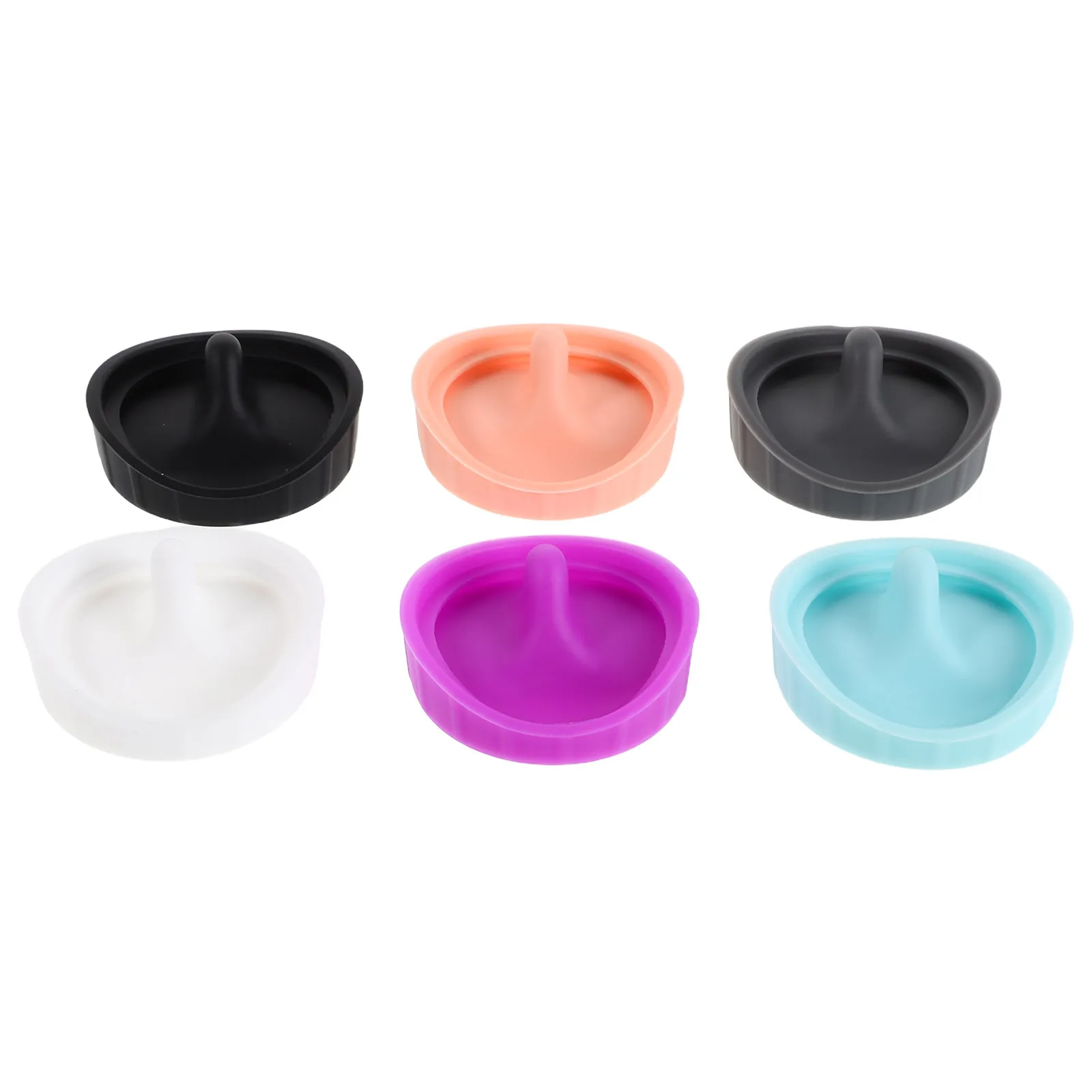 6Pcs Silicone Bottle Mouth Stopper Leakproof Spout Gasket Replacement Stopper Compatible Water Bottle Lid Seal Cap Plug