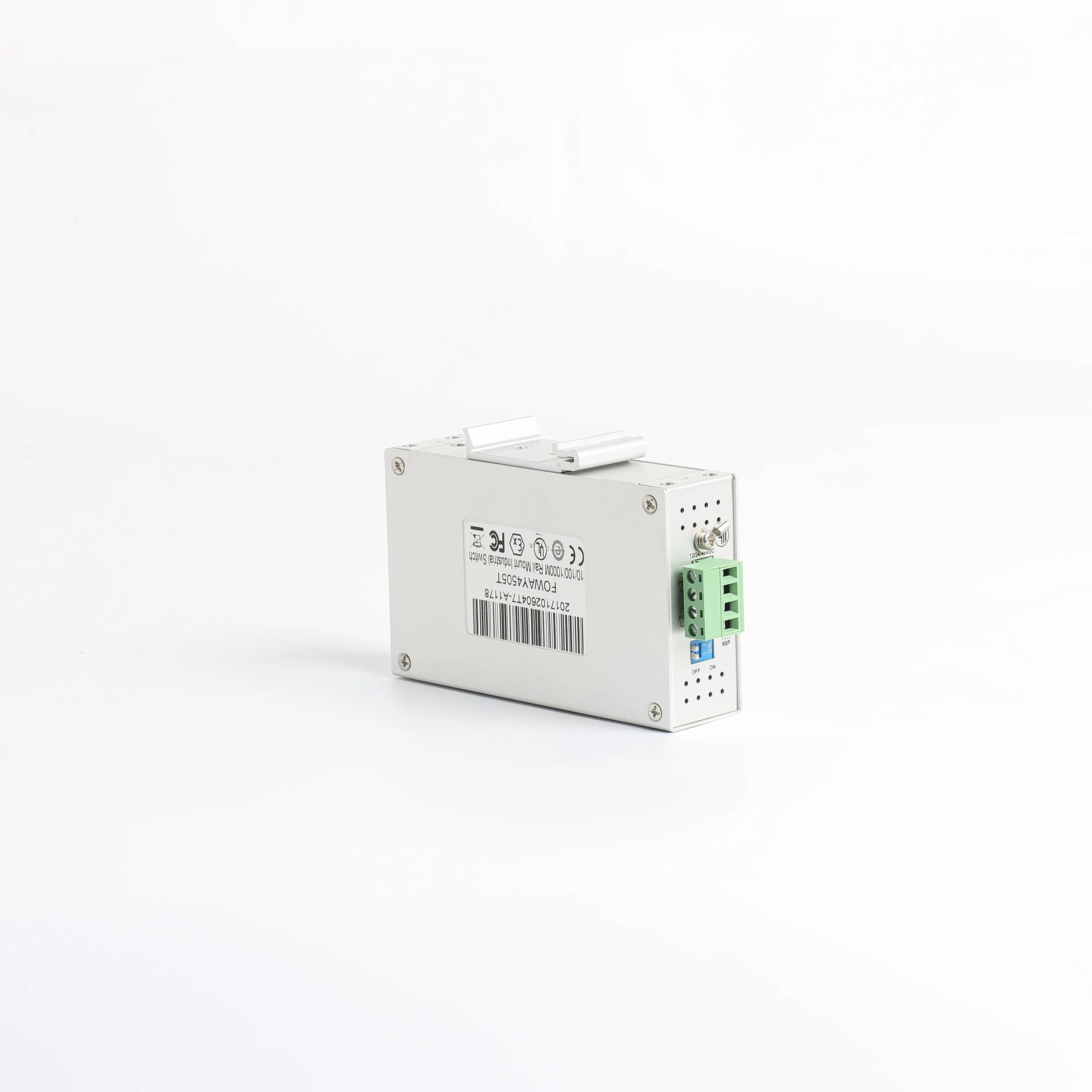 جيجابت محول إيثرنت صناعي DIN السكك الحديدية 5 منافذ RJ45 10/100/1000 ميجابت في الثانية مع وظيفة SNMP QoS القابلة للتكديس