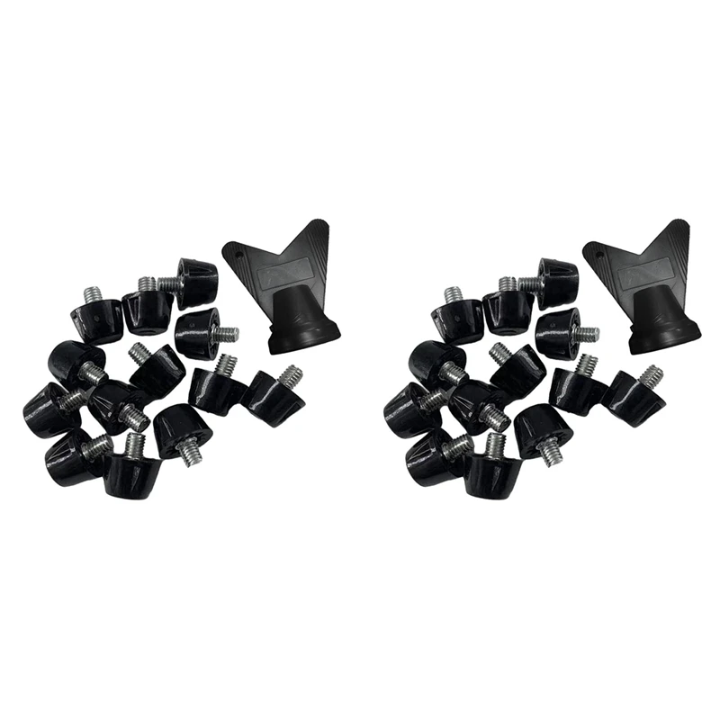 

24 PCS Football Boot Spikes Professional Soccer Boot Cleats M5 Replacement Studs With Wrench Track Shoes Spikes 10Mm