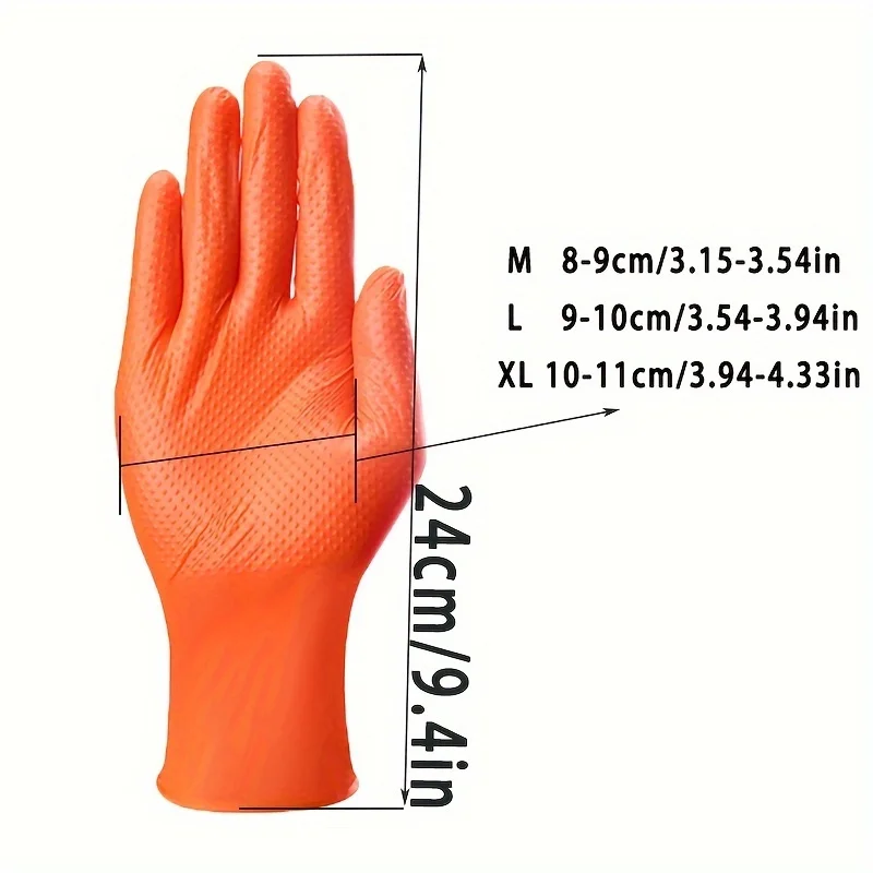 Black Nitrile Thickened Gloves, Anti Slip Protection Industrial Production Gloves, Automotive Repair Gloves, Food Processing Glo