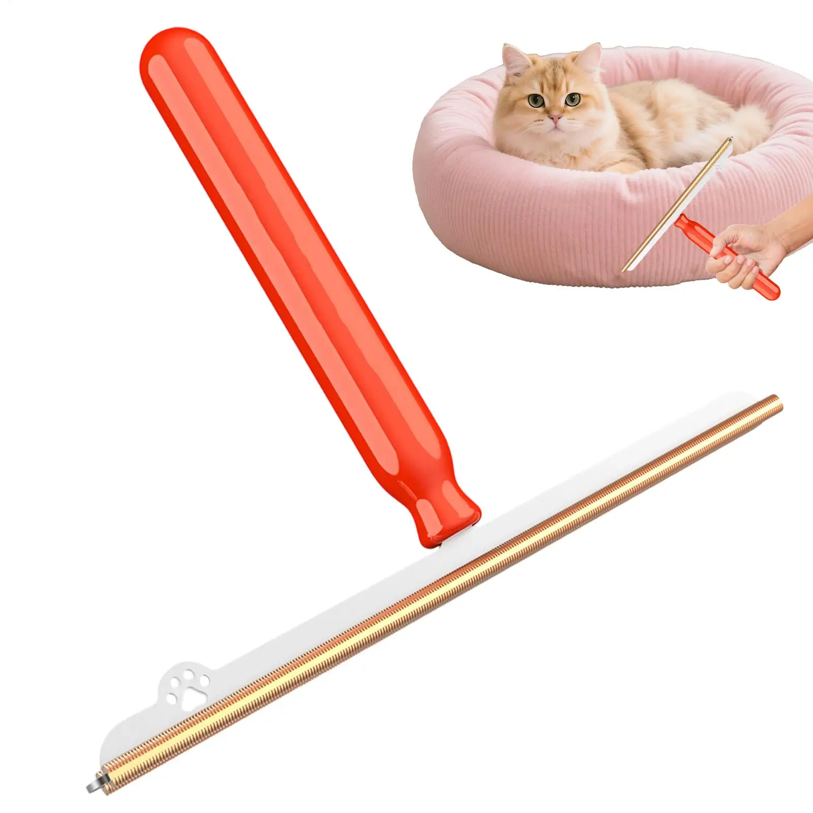 Pet Hair Remover Carpet Rake Unique Brush Head Broom Reusable Cleaning Tool for Dogs Cats Rugs Carpets Blankets and Mats