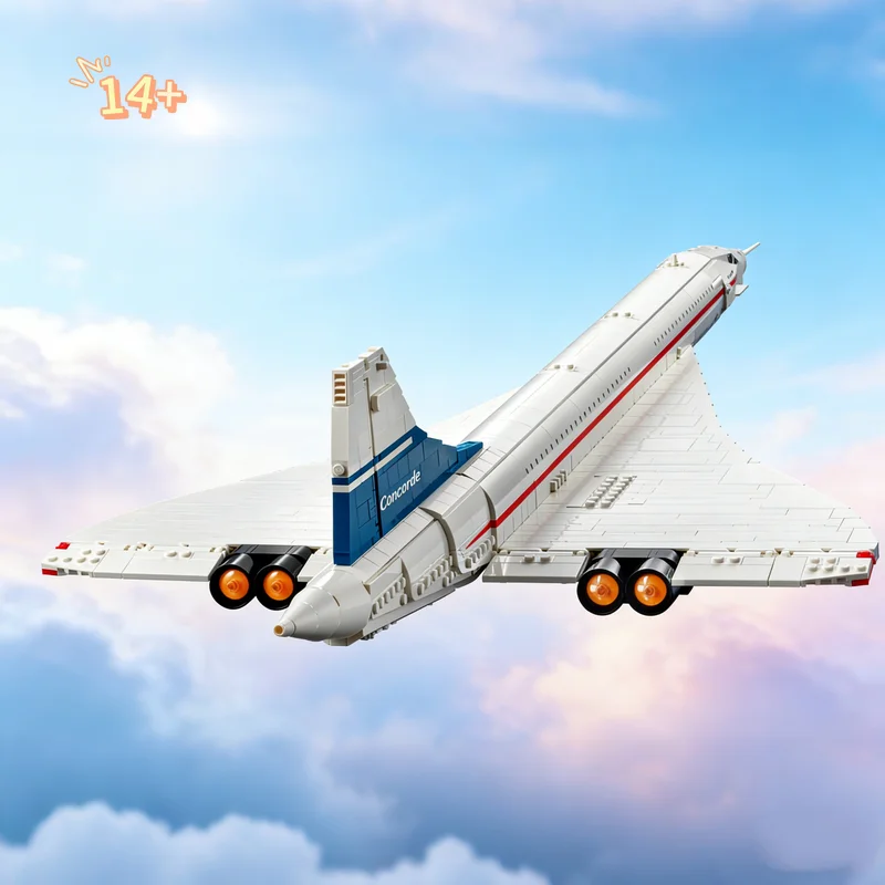 

Набор для сборки суперзвукового самолета Airbus Concorde (2083 детали), модель 10318, хит продаж, игрушка-космический шаттл для детей, развивающий подарок на день рождения