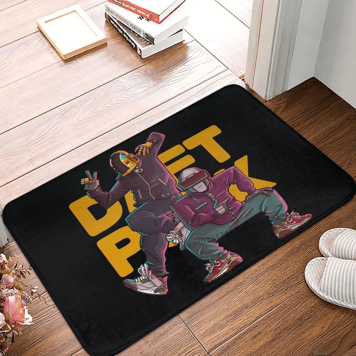 Daft Punk Electronic Music Band Bathroom Non-Slip Carpet Tribute Essential Bedroom Mat Welcome Doormat Home Decoration Rug