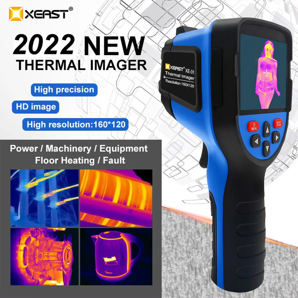 XEAST Handheld Thermal Imager HOT XE-31 Super Professional Ultra-precise Fault Detection 3.5-Inch High-Definition Color Screen