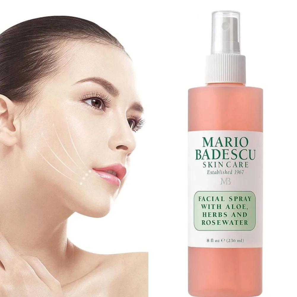 ماريو بادسكو تونر للوجه البشرة الحساسة مهدئا العناية متوهجة الحبر ترطيب ترطيب الألوة الأعشاب مياه الورد العناية بالبشرة