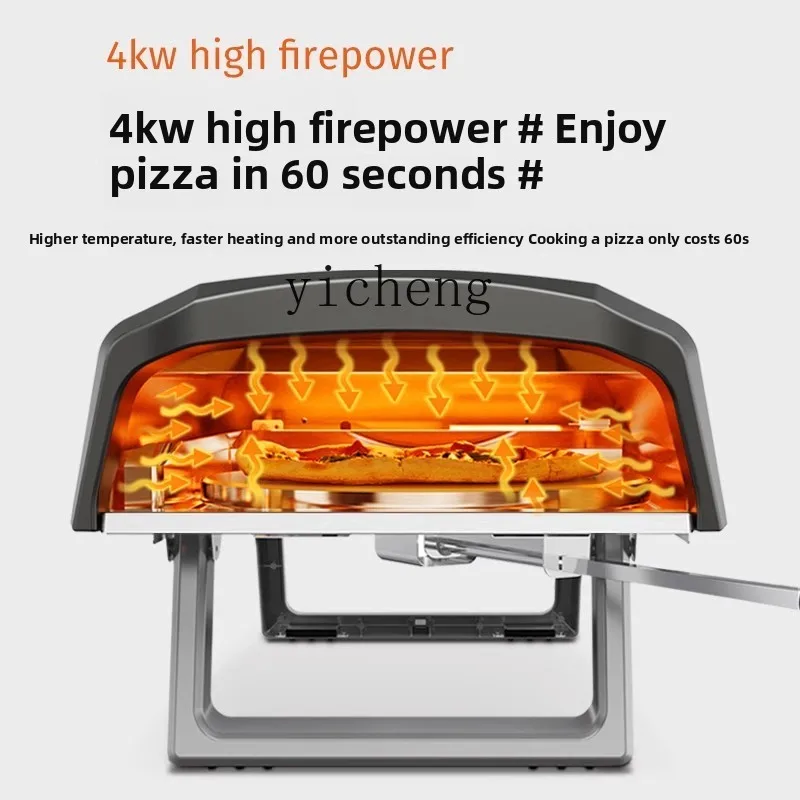 

TQH Pizza Furnace Kiln Shaker Outdoor Gas Oven Rotary Stall Commercial