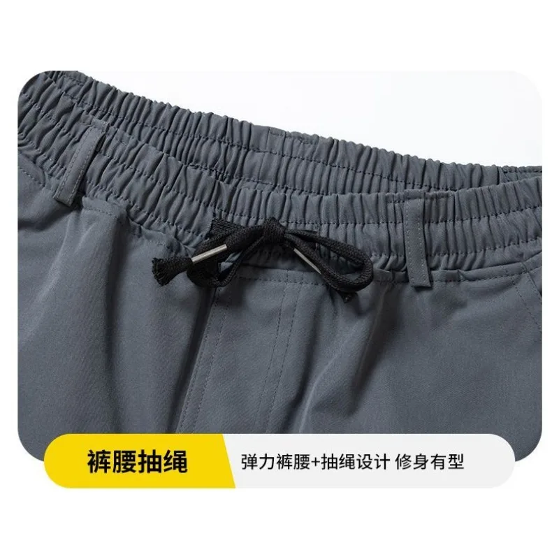 Men Light Gray Stretch Work Jacket Waterproof Wear Resistant Outdoor Construction Auto Repair Multi Pocket Labor Work Coat view 4