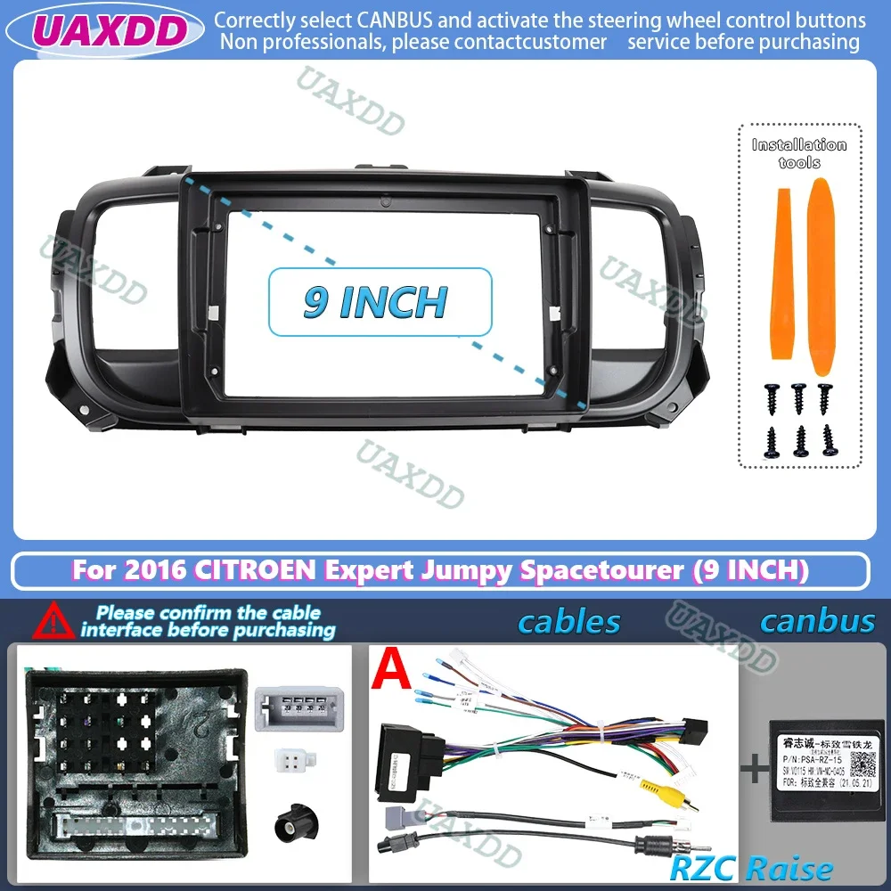 BXLIYER 9-inch Autoradio Voor Citroën Jumpy / Peugeot Expert / Toyota Proace / Opel Vivaro (2016-2021) – Android 14, 6+128GB, DAB+, 4G LTE, CarPlay & Android Auto