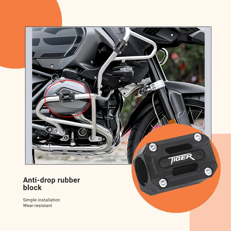 

Motorcycle Accessories Engine Guard Bumper Protector Trim Blocks Fit For Tiger 660 850 900 GT PRO Rally tiger 900 850 660