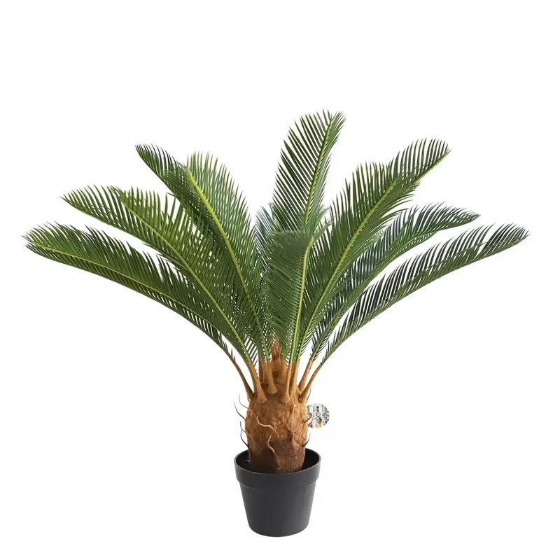 Hot Sale Artificial Sago Cycas Palm Tree Ornamental Plastic Fake Landscape Revoluta Cycas Tree for Home Decor for Garden