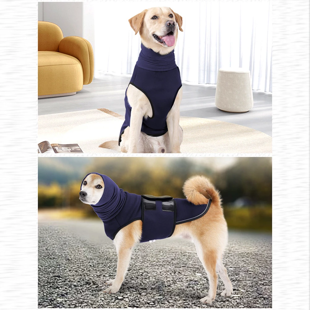 Dog Anxiety Relief Vest Breathable Dogs Comfort Anxiety Shirts Puppy Soft Jacket With Reflective Stripe Anxiety Calming Coat