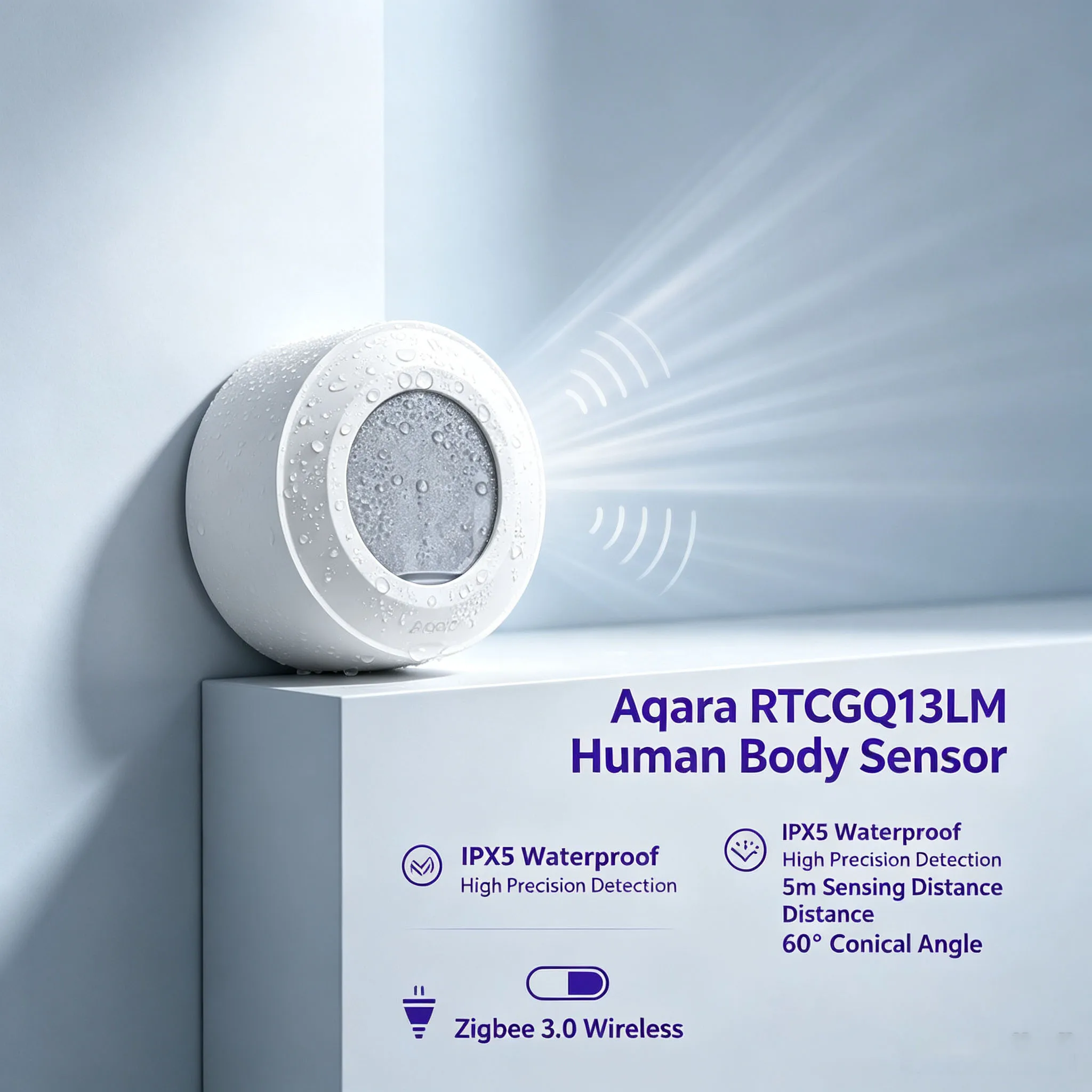 Aqara High Precision Motion Sensor ZigBee 3.0 Wireless Smart Human Body Detector Works With HomeKit Aqara Home App Smart Home