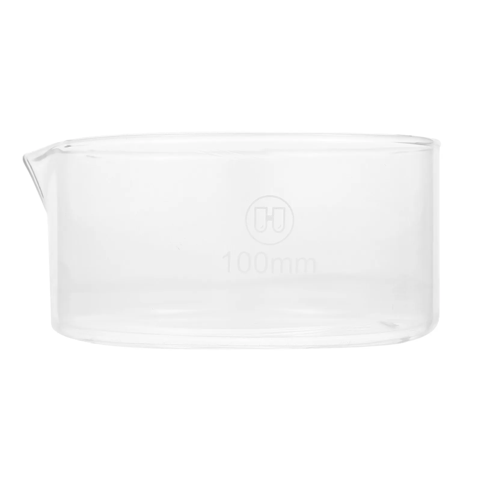 

1 шт. стеклянная кристаллизационная чаша, прозрачная, термостойкая, лабораторный инструмент для выпаривания с носиком для точного переливания и