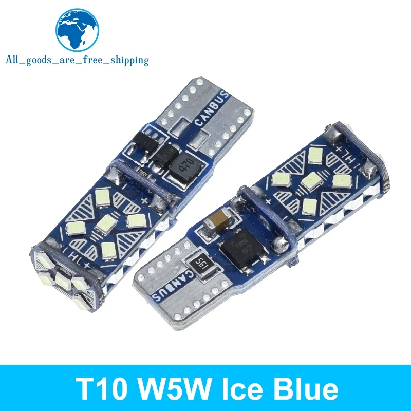 TZT T10 W5W New Super Bright LED Car Parking Lights WY5W 168 501 2825 Auto Wedge Turn Side Bulbs Car Interior Reading Dome Lamp