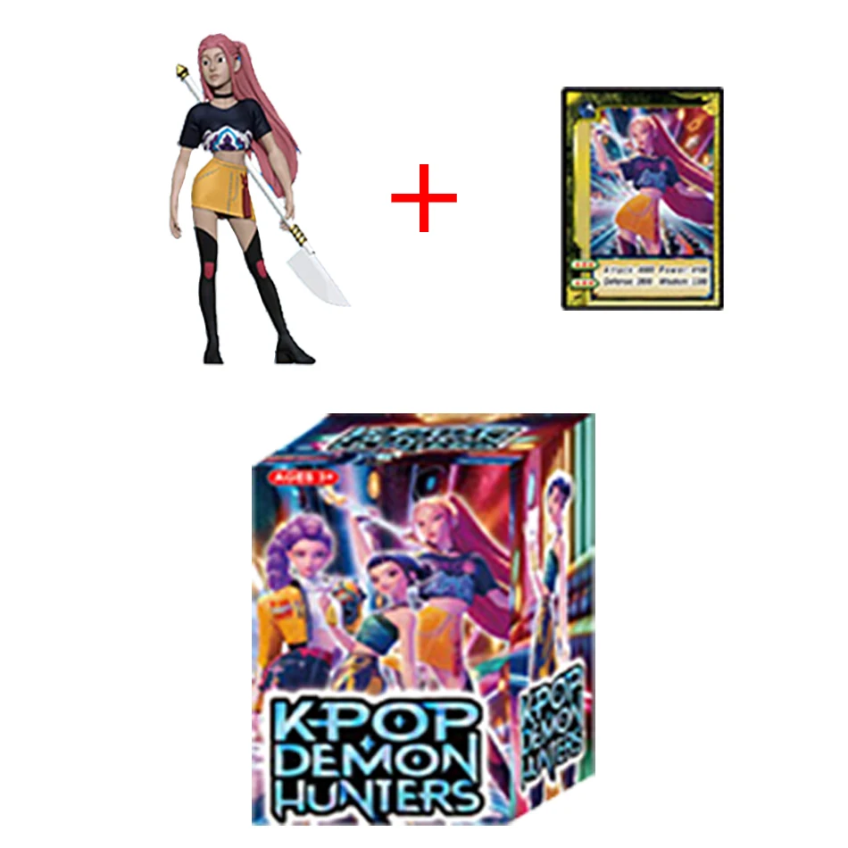 Figurki Kpop Demon Hunters, zabawki kolekcjonerskie w pudełku, figurki Demon Hunters, postacie z gier, modele z PVC, figurki akcji, zabawki dekoracyjne