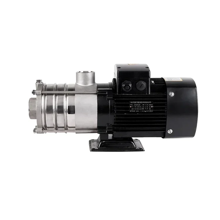 CHLF8-12-15-20LSWSC horizontal stainless steel multi-stage booster pump high pressure centrifugal pump 2-5hp motor