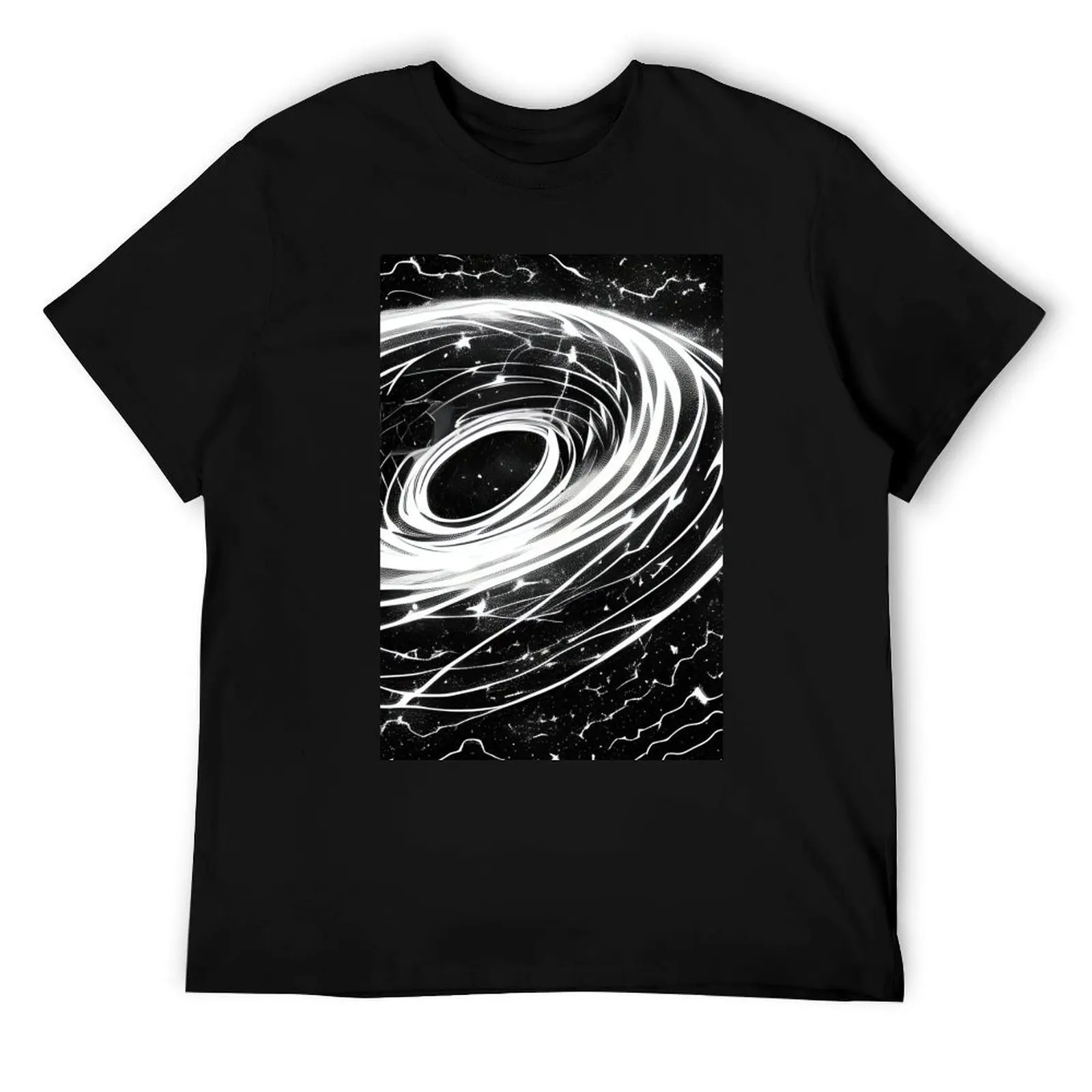 

Space-Time Vortex T-Shirt man t shirts for men cotton tshirt 100% T-Shirt