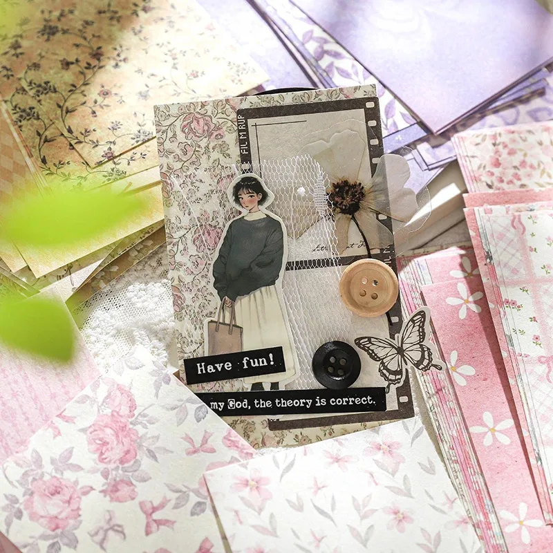 مجلة الذهاب 50 قطعة المواد اليومية الأساسية ورقة الإبداعية الكولاج سكرابوكينغ لتقوم بها بنفسك ورق خلفية القرطاسية لوحات مذكرة #6