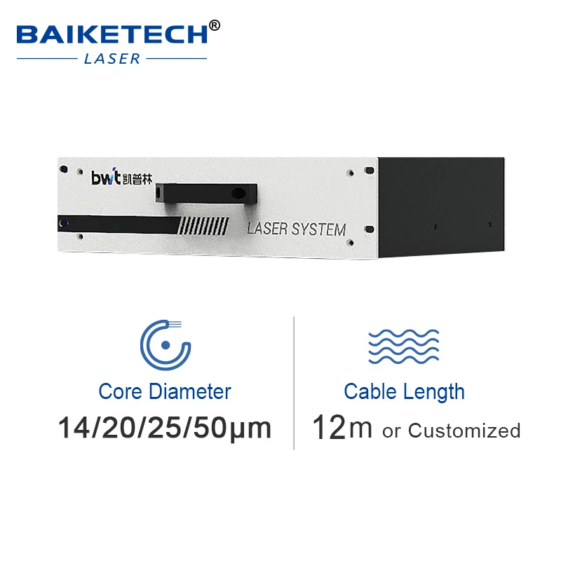 Sumber Laser Serat CW 1000W BWT dengan Frekuensi Modulasi Lebar untuk Mesin Pengelasan Laser, Daya Laser Berkualitas Tinggi