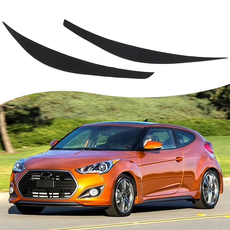 2011-2017 For  Hyundai Veloster headlight eyebrow stickers, car headlight eyebrow decorative stickers, auto accessories