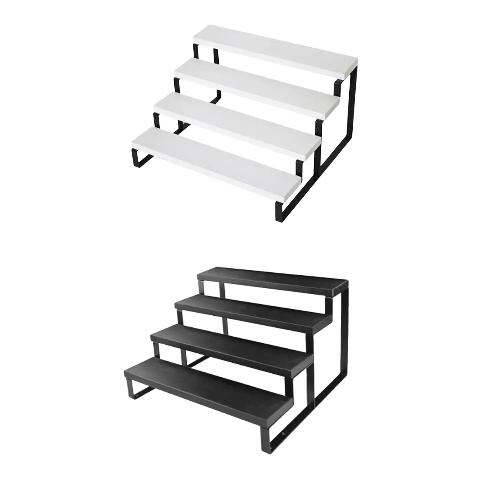 4 Tier Riser Display Stand Iron Perfume Rack for Makeup Collectibles Jewelry
