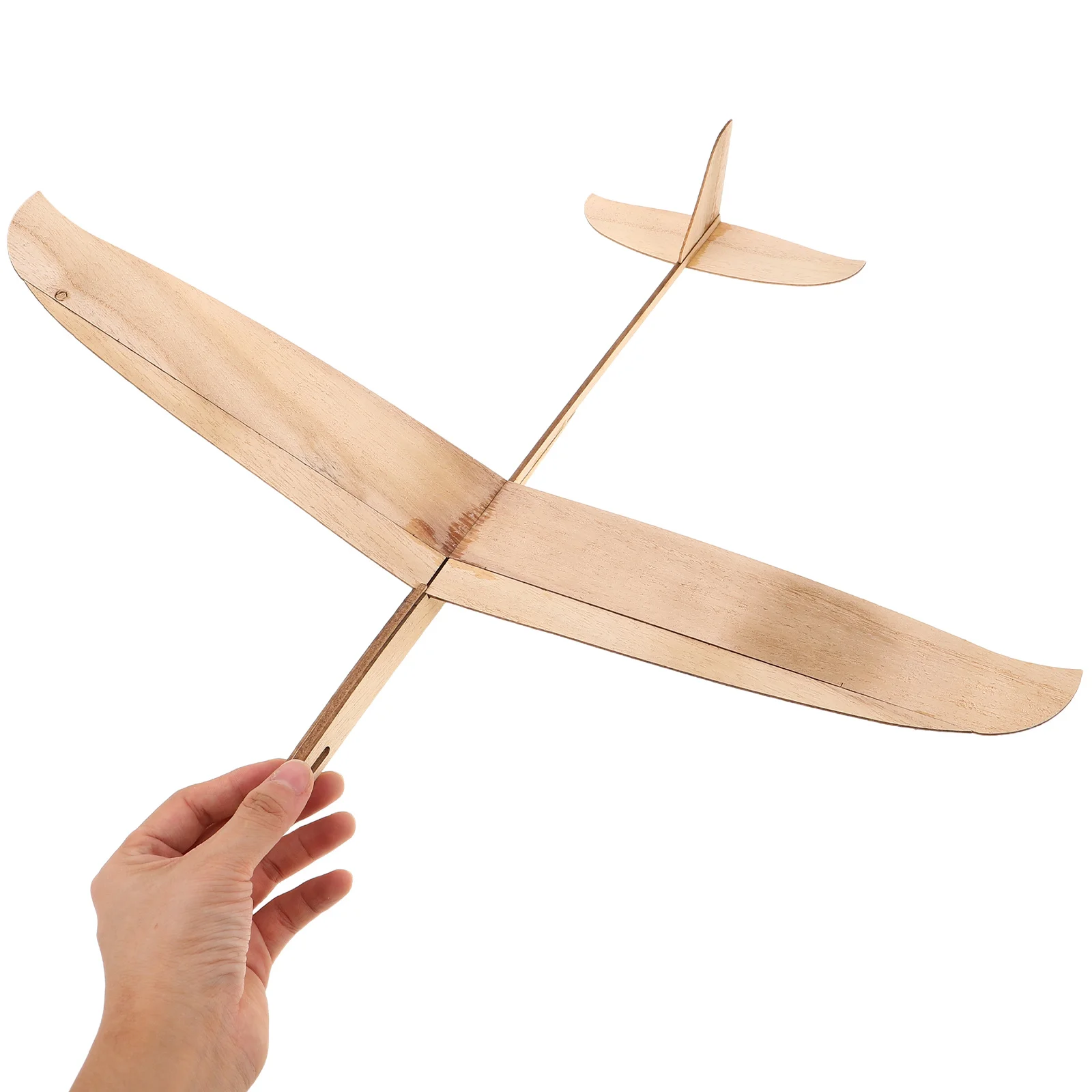 

2Pcs Wood Glider Airplane Kids DIY Craft Unfinished Wooden Plane School Party Decoration Wooden Airplane