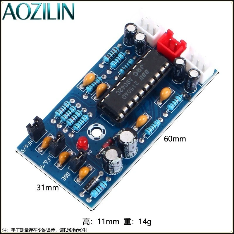 AOZILIN BBE2150 Preamplifier Board Super Bass Tone Control Module Low Frequency Compensation Audio