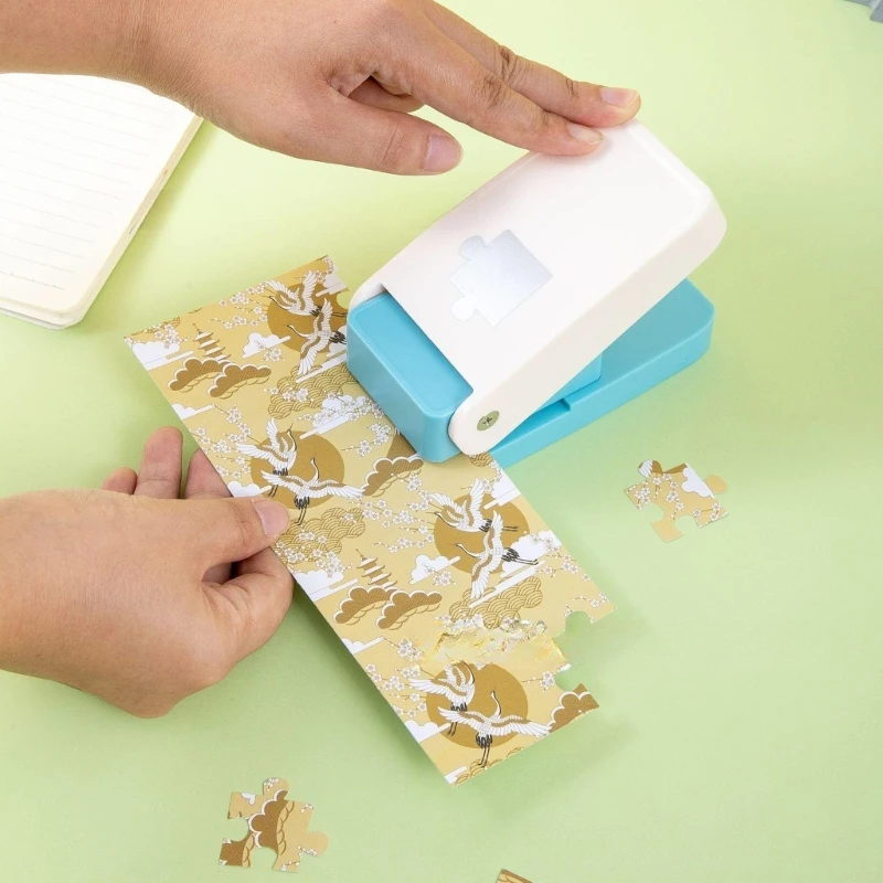 Perfurador artesanato quebra-cabeças preciso para scrapbooking fabricação cartões, cortador buraco papel fácil