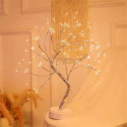 108LED copper wire tree light battery box USB dual-use room decoration small night light romantic gift atmosphere decoration