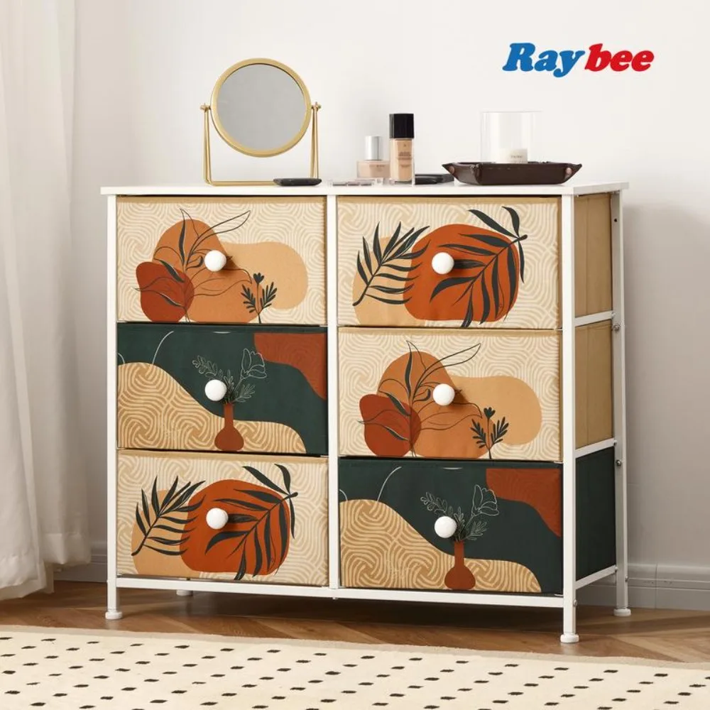 

Dresser for Bedroom Small Dresser with 6 Drawer for Closet Fabric Dresser 31.5" W*11.8" D*27.5" H Freight Free