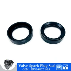Valve Spark Plug Seal BR3E6P251BA For Ford  Focus Edge 2.0T Mustang 2.3 5.0 Car Accessories BR3E-6P251-BA Sealant Valve Oil Seal