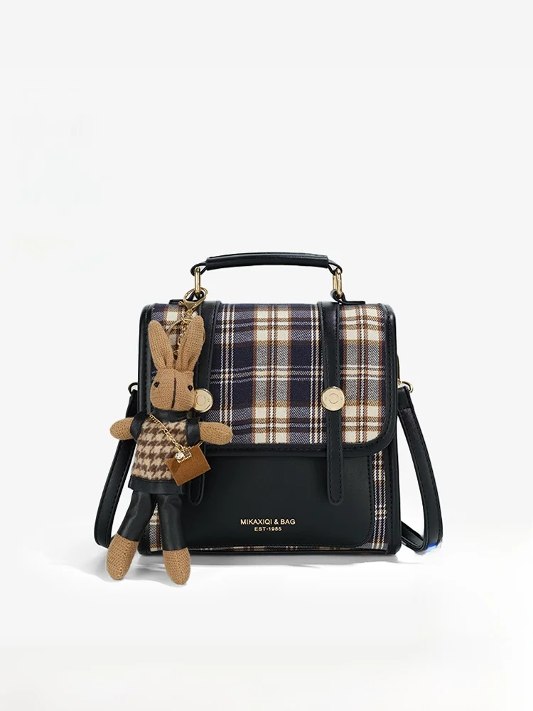 

Vintage College Style Women's Backpack Casual Versatile Small Bag Polaiya Brand Soft Handle British Style Flip Cover Closure
