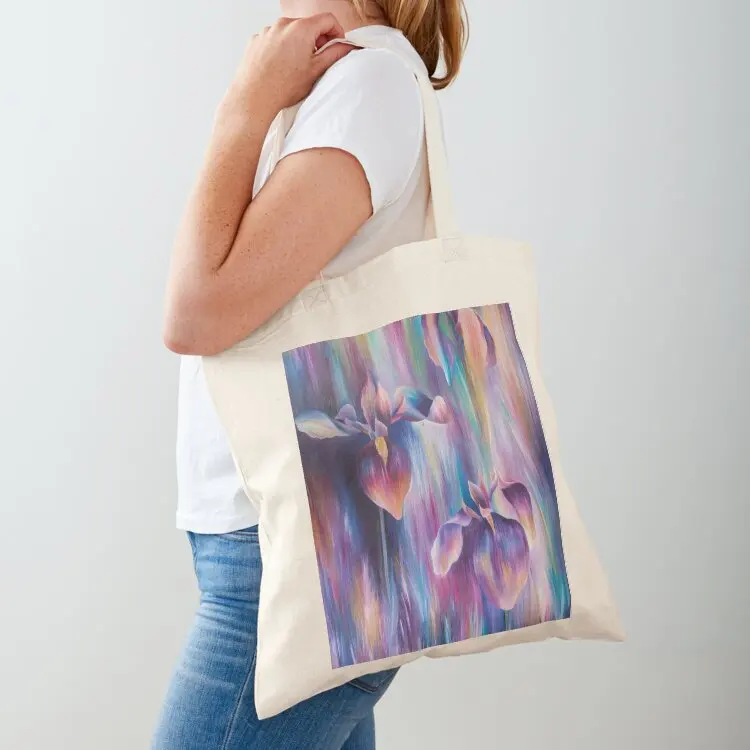 

Irises, Purple flowers Tote Bag shopper bags reusable shopping bag Lady bag Cloth
