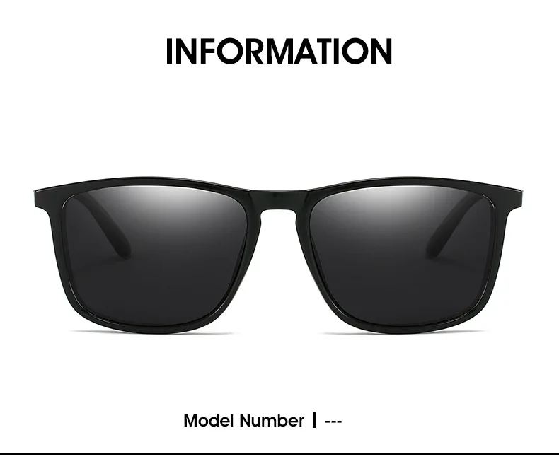 Neue klassische Mode-Polarisations-Sonnenbrille für Herren und Damen, quadratisch, großer Rahmen, zum Fahren, Angeln – Detail 2
