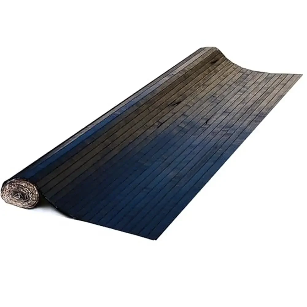 

Тропические бамбуковые настенные панели, сделай сам, деревенский декор, устойчивое черное дерево, 96 x 48