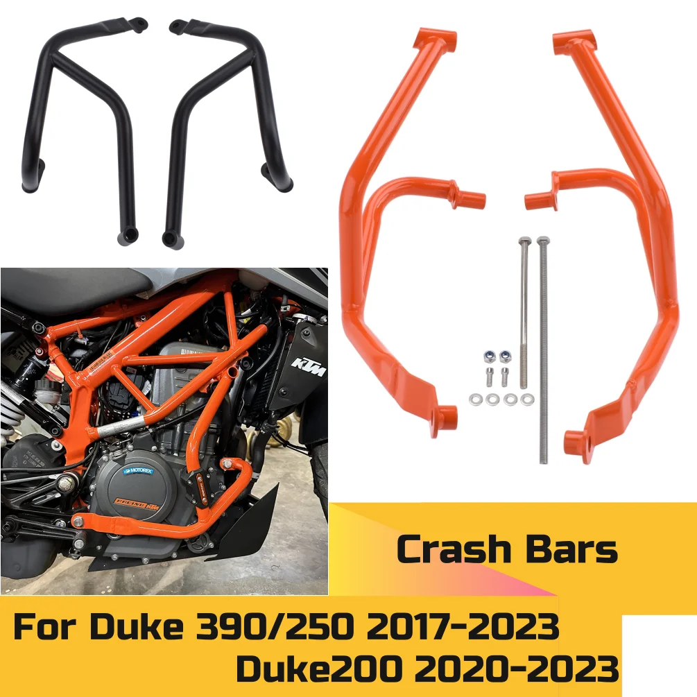 

Duke200 Duke250 Duke390 Engine Guard Highway Crash Bars For KTM Duke 250 390 2017-2023 Motor Bumper Falling Frame Protection