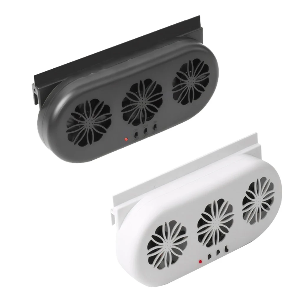 Car SUV Air Vent Cooling Fan 3 Outlet Front Rear Window Radiator Car Exhaust Ventilation Fan Car Exhaust Air Vent Cool