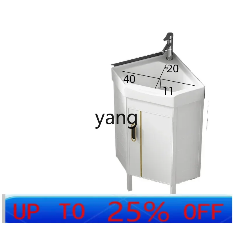 

LTT floor-to-ceiling wash basin small apartment bathroom ceramic triangle balcony wash table