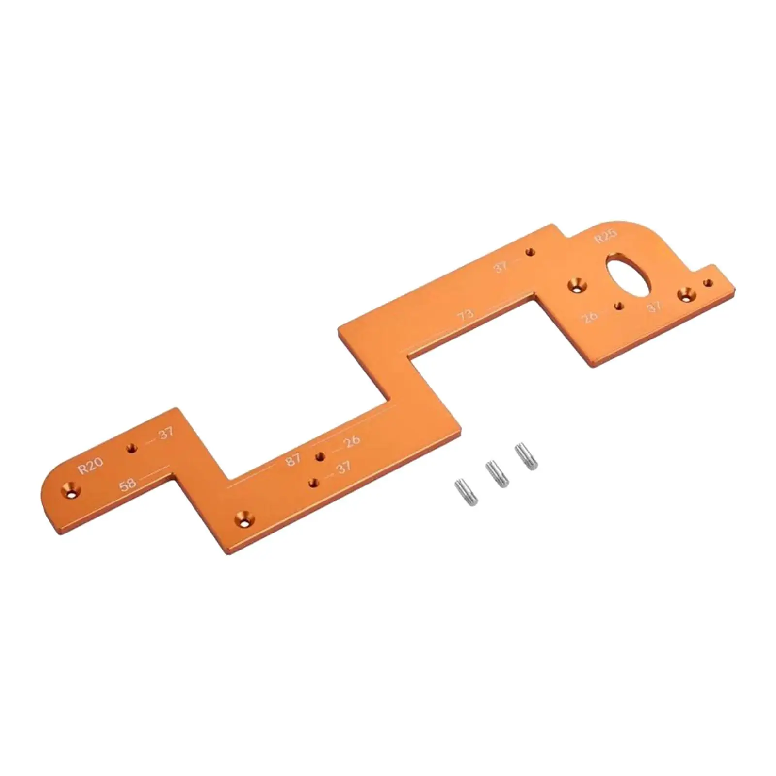 Invisible Embedded Handle Slotting Template Portable Woodworking Tool Wood Slotting Tool for Grooving Wardrobe Carpentry Closet