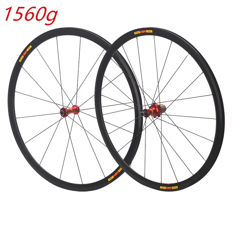 RUJIXU Ultra light bikeroad wheelset 700C 16/ 21H V Brake bmx Road Bicycle Wheel Aluminium Alloy Road Wheel  rim brake