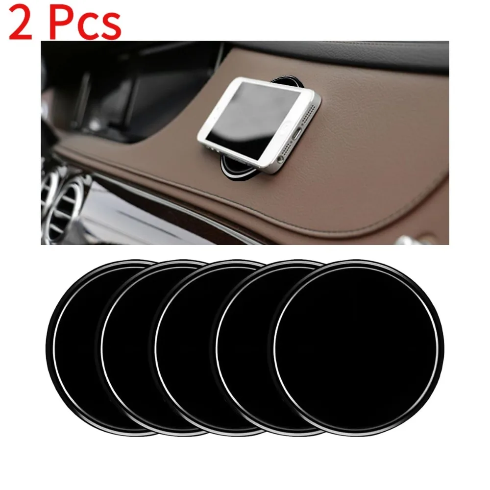 2Pcs Car Dashboard Nonslip Mat Multifunctional Holder Pad Suction Cup Antiskid for Navigation Dashboard Cover
