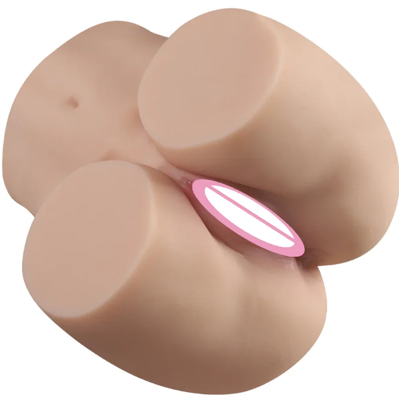 Men's sex toys, adult sex toys, realistic adult toy sex dolls, 3D realistic 2-in-1 with vaginal and anal channels, half body but