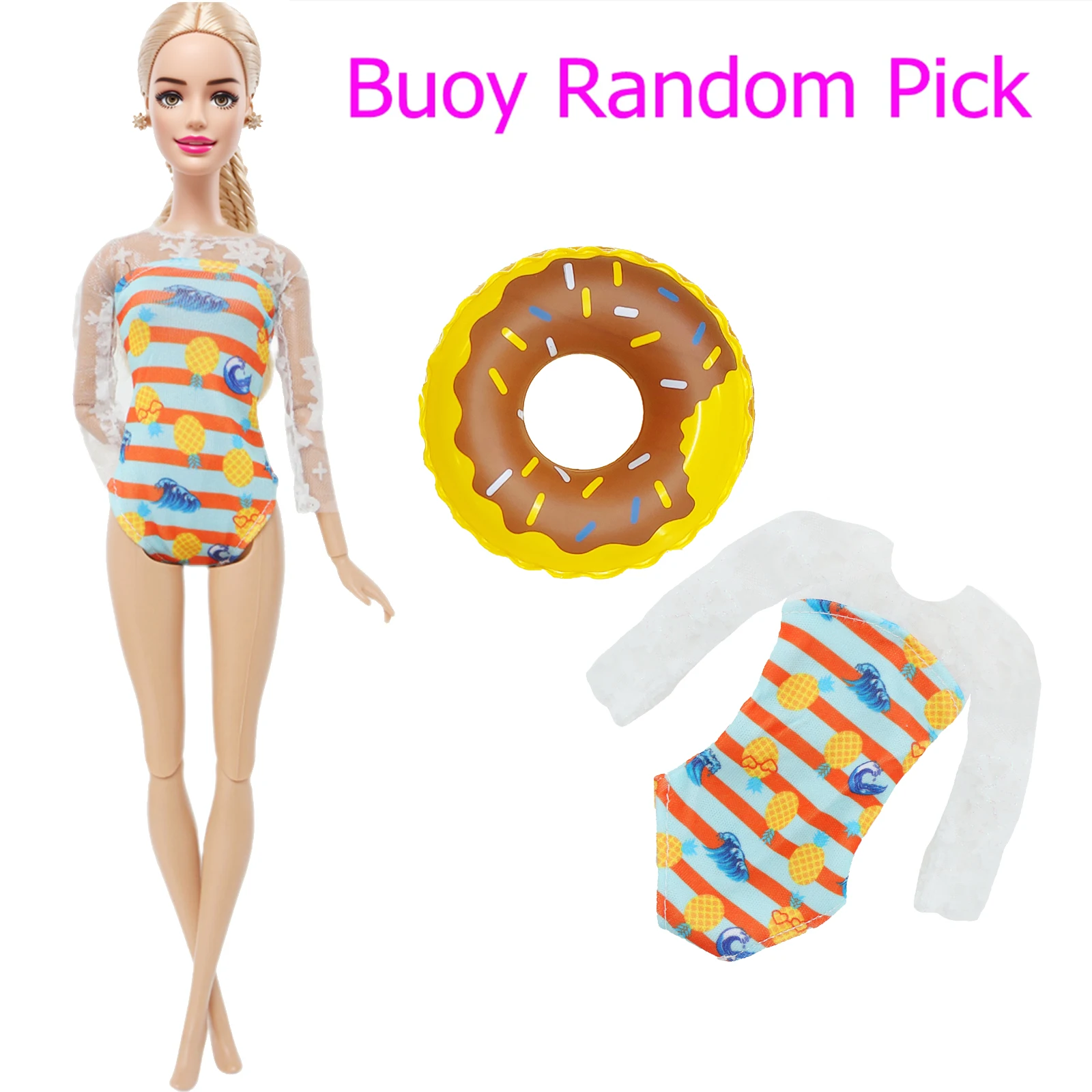 1x Doll Swimwear Beach Bathing Clothes Lovely Bikini Swimsuit +