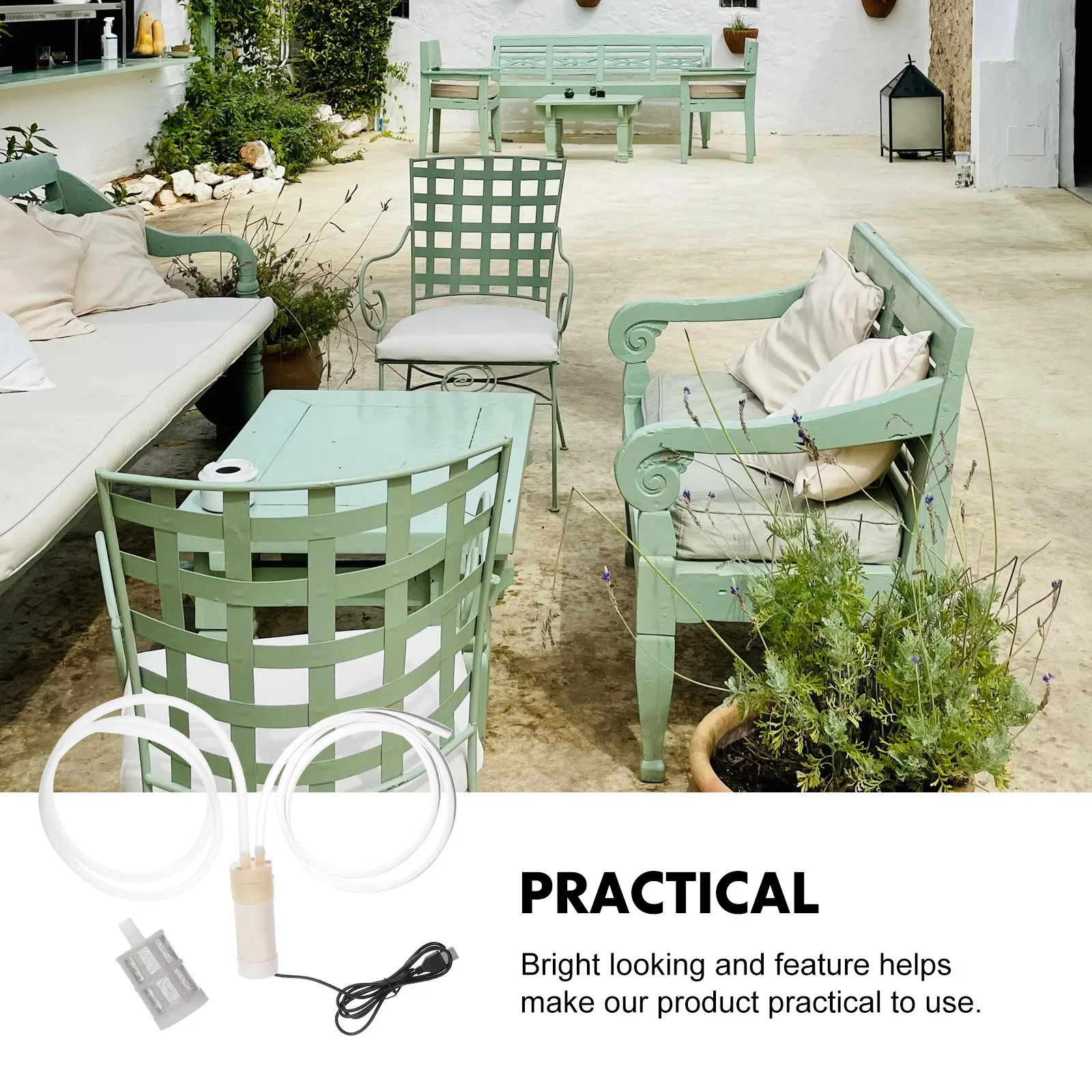 

1 set Portable Water Sump Pump For Balcony Terrace Drainage Usb Powered Small Pool Pump Outdoor Water Removal Tool