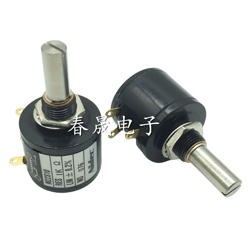 1pcs M22S10 precision multi turn wire wound potentiometer 1K2K5K10K ten turns