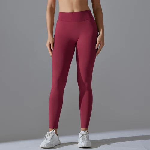 Imagen 2 del producto Mallas de Yoga sin costuras para gimnasio, pantalones de Yoga para mujer, mallas sexis de cintura alta para levantamiento de glúteos, ropa deportiva para correr y ciclismo