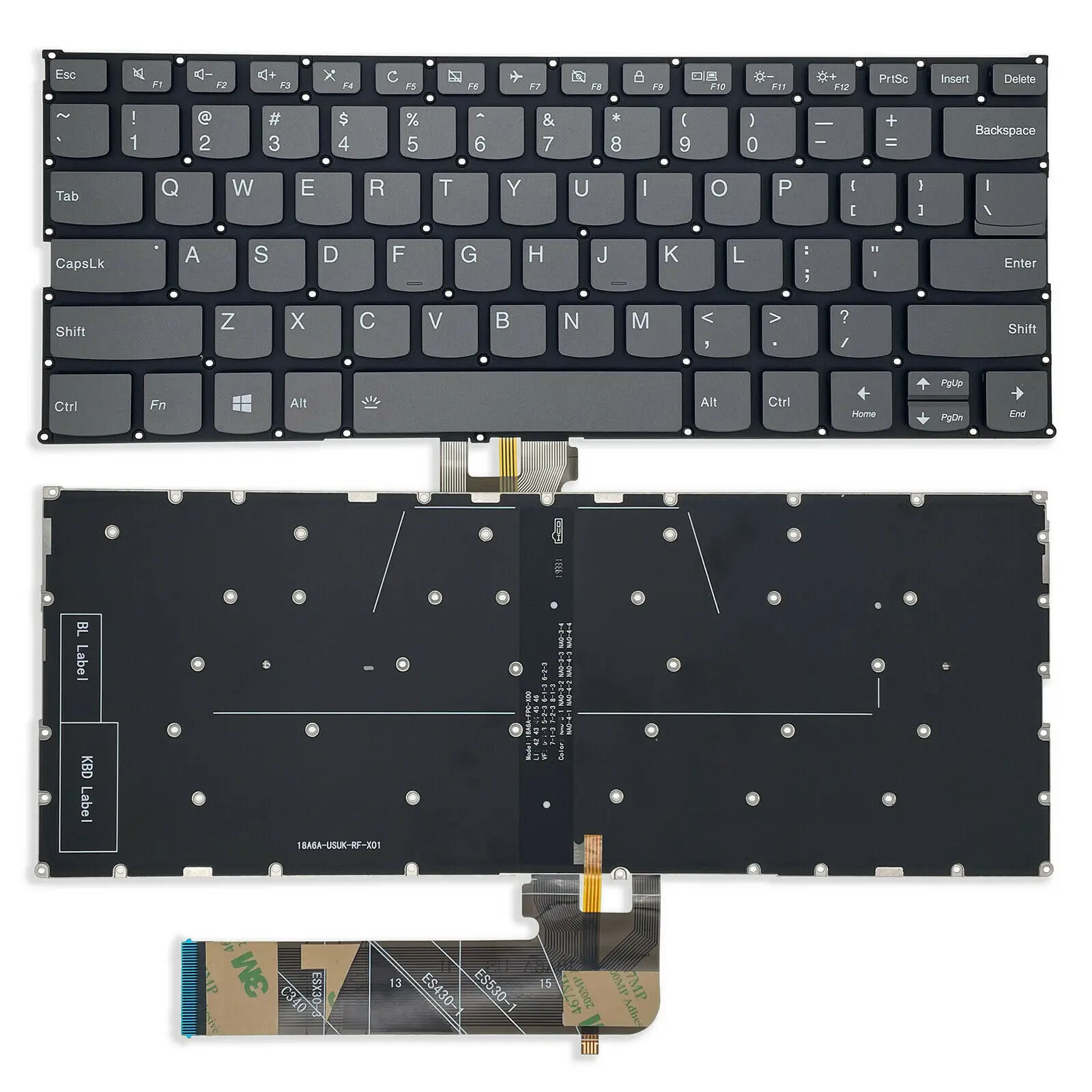 New Lenovo Yoga 730-13IKB 730-13IWL 730-15IKB 730-15IWL Keyboard US With Backlit