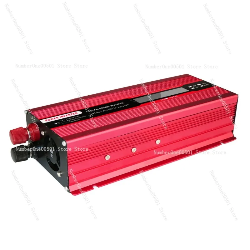 2000W car inverter LCD digital display intelligent red solar volt power converter