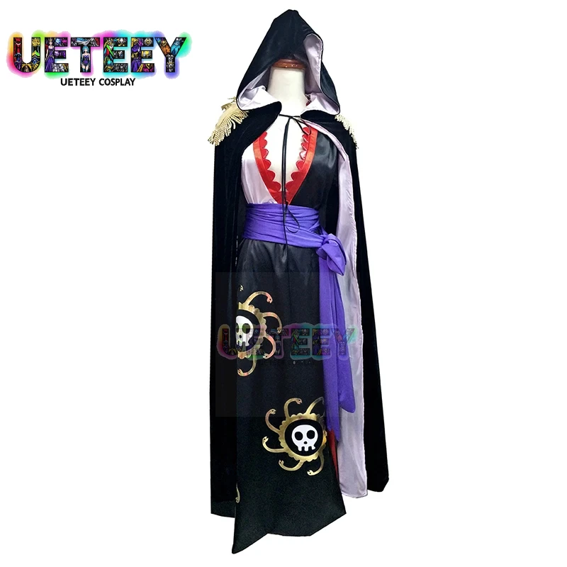

UETEEY Anime Boa Hancock Cosplay With Cloak Boa Dress Costume Custom Made Sailor Suit